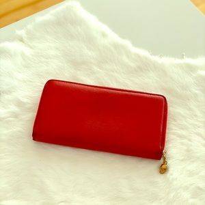 Alexander McQueen red wallet